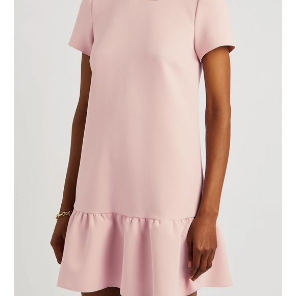 COPY - Red Valentino Blush appliquéd cady dress - Picture 3 of 11